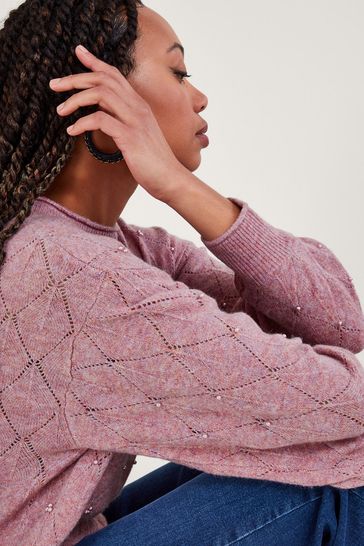Pink hotsell pearl jumper