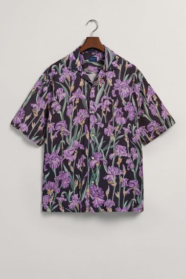Iris Lilac, Relaxed Linen Shirt –