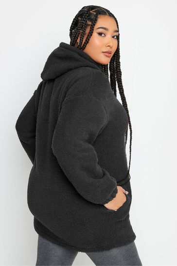 Plus size store teddy hoodie