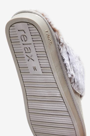 Next sales fur slippers