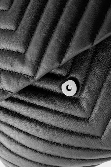 Next black cheap leather bag