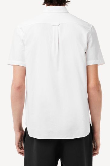 Lacoste short sleeve oxford shirt new arrivals