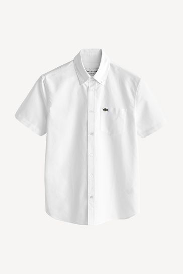 Buy Lacoste Short Sleeve Oxford 100 Cotton Shirt from Next Bahrain