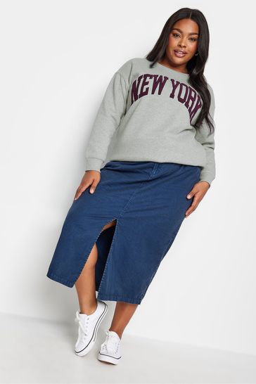Grey slogan sweatshirt store