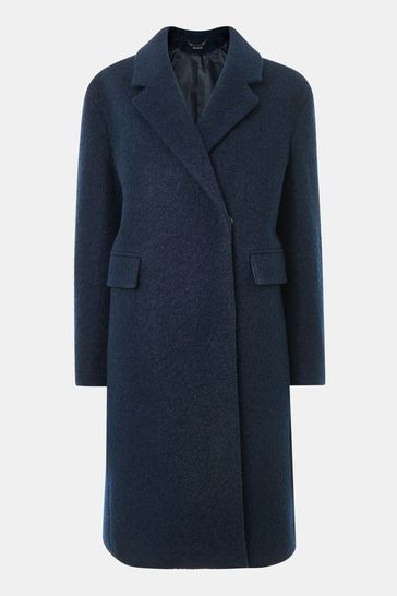 Blue boucle hot sale coat