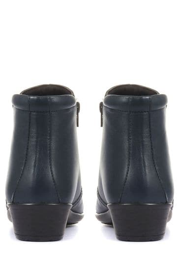 Womens wide fit shop leather ankle boots