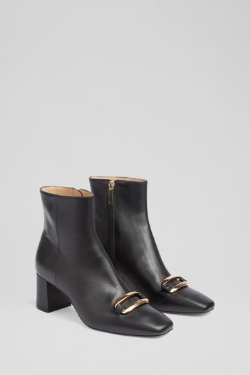 Lk bennett black ankle on sale boots