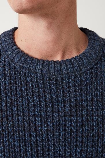 Buy Blue Regular Knitted Crew Neck Jumper from Next USA