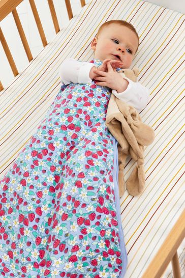 Buy JoJo Maman Bebe Blue Strawberry 2.5 Tog Baby Sleeping Bag from Next Singapore