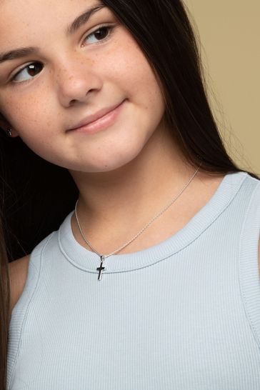 Buy Beaverbrooks Children s Mini B Silver Cross Pendant from the