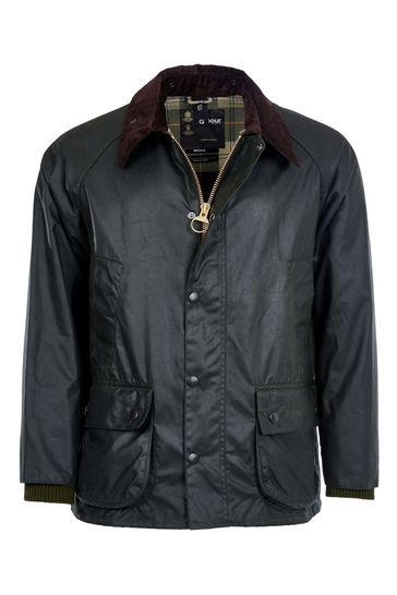 Buy Barbour Green Bedale Wax Jacket from Next Saudi Arabia