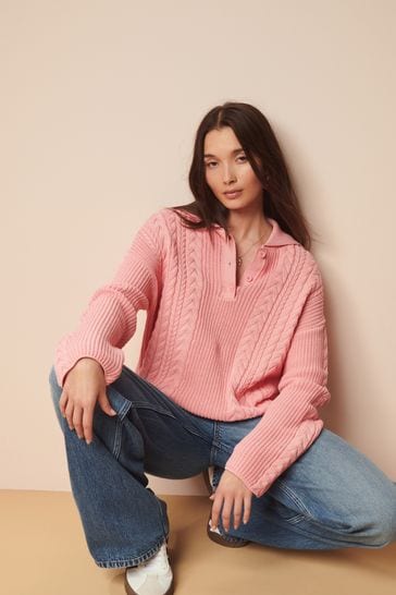 Knitted polo neck clearance