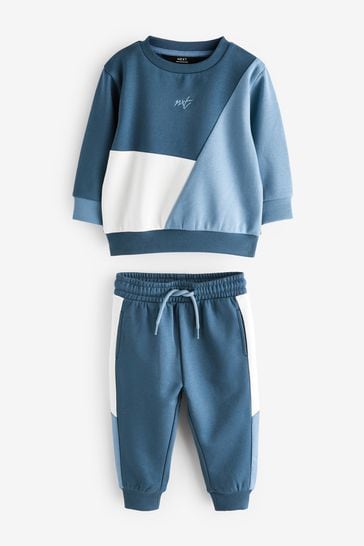 Buy Blue Colourblock Tracksuit 3mths 7yrs from Next Croatia