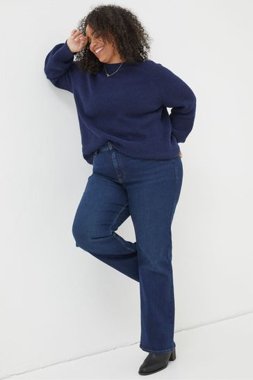 Buy FatFace Dark Blue Brooke Bootcut Jeans from Next United Arab