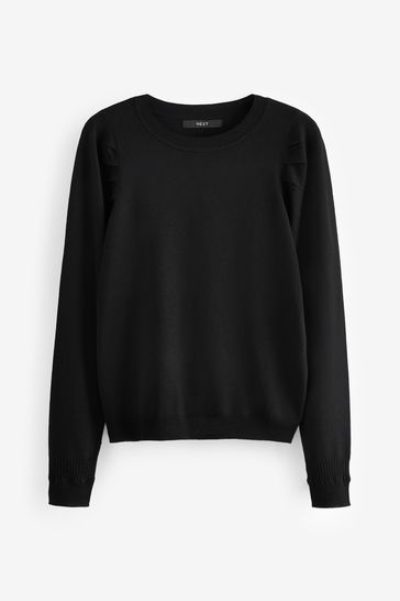 Buy Black Crew Neck Long Sleeve Jumper from the Next UK online shop