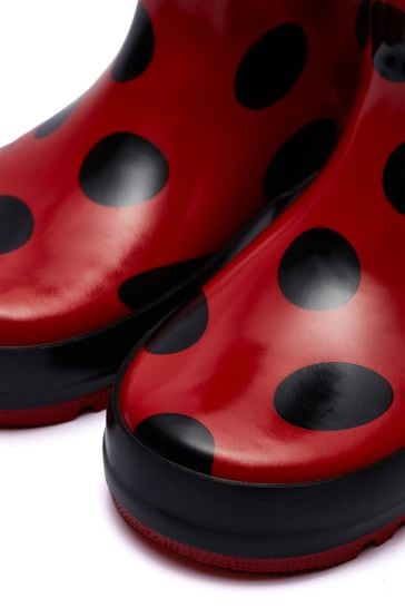 Buy Harry Bear Purple Ladybird Printed Wellies from Next Bahrain