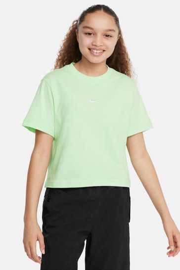 Buy Nike Lime Green Oversized Essentials Boxy T Shirt from Next Denmark