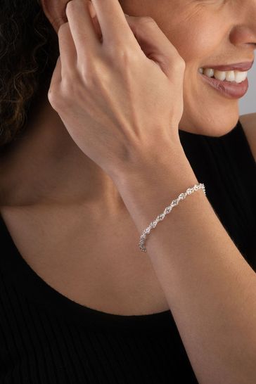 Buy Beaverbrooks Sterling Silver Twist Bracelet from the Next UK online shop