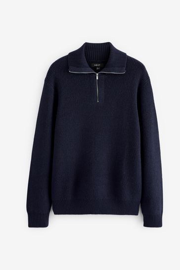 Blue new arrivals half sweater