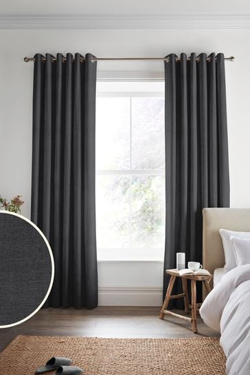 Charcoal Grey Swanson Made to Measure Curtains