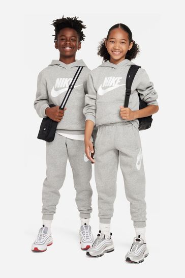 Womens nike grey hoodie sales