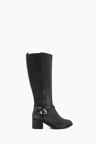 Dune black deals knee boots