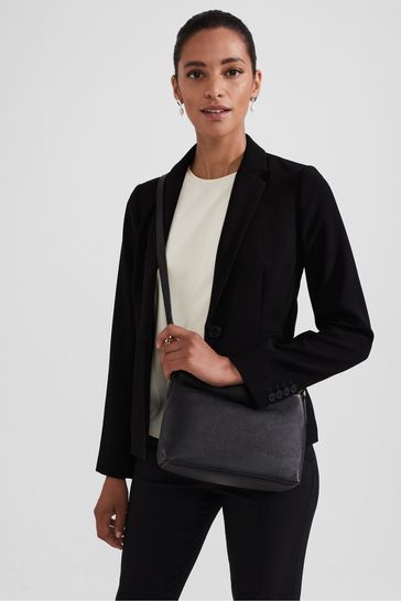 Leather woven clearance crossbody bag