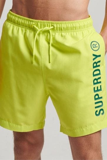 Superdry Yellow Core Sport 17 Inch Swim Shorts