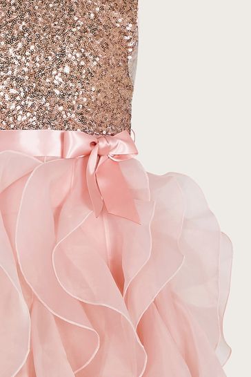 Monsoon pink sequin dress hot sale