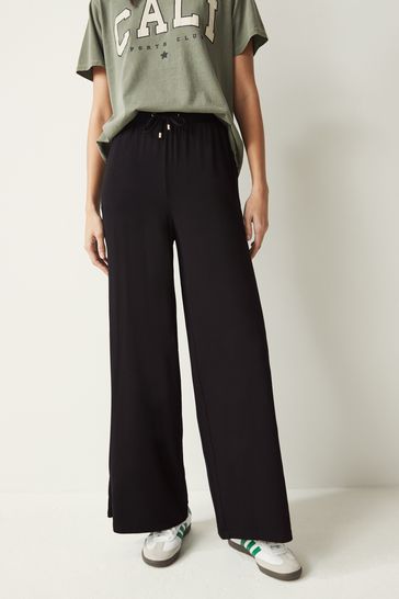 Next black wide leg trousers 2025