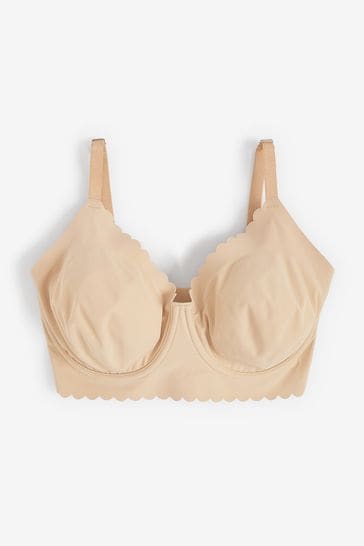 Buy Nude Non Pad Full Cup Microfibre Scallop Edge Bras from Next USA