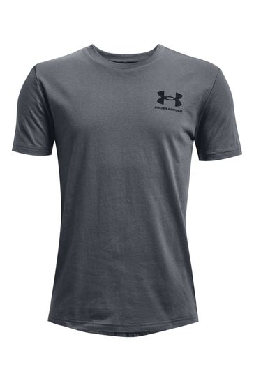 Grey under armour t shirt top