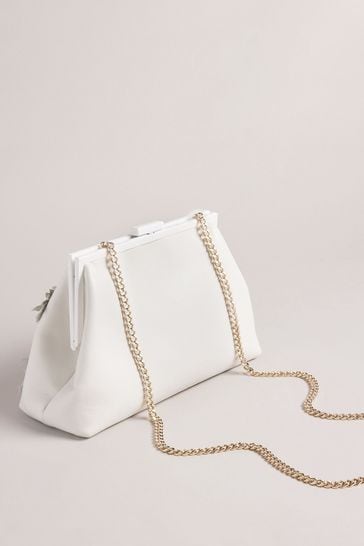 Ted baker cream store clutch bag