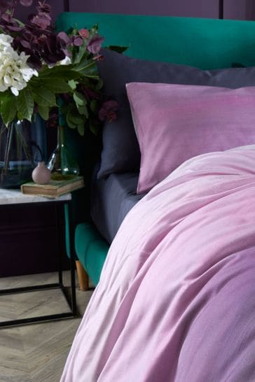 Vantona Purple Landscape Wash Duvet Cover and Pillowcase Set