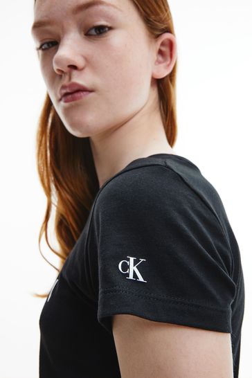 Calvin klein t shirt womens black best sale