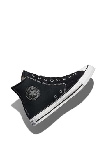 High top black chucks cheap