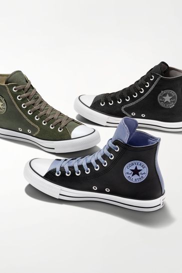 Black chuck hotsell taylors high top