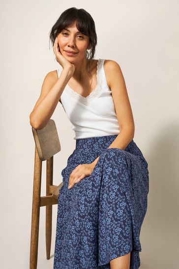 White Stuff Blue Jada Eco Vero Maxi Skirt