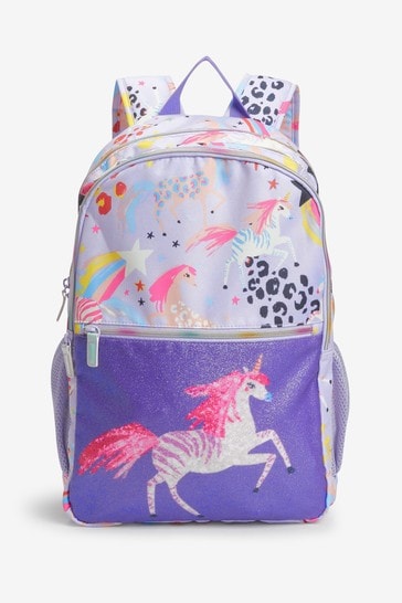 Lilac Purple Unicorn Backpack