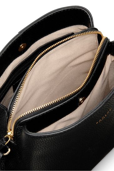 Radley Dukes Place Leather Medium Cross Body Bag. Amber