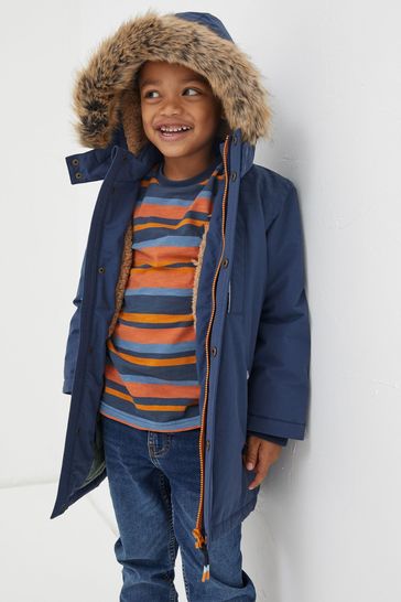 FatFace Blue Addison Waterproof Coat