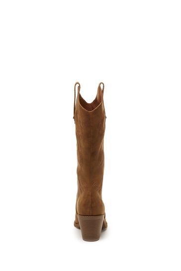 Rocket Dog Feria Roadie Fabric Brown Western Boots