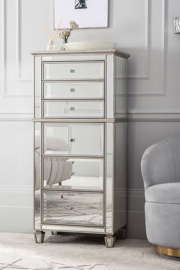 Next mirror chest of hot sale drawers