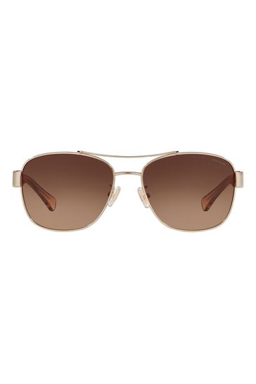 Rose gold coach discount sunglasses