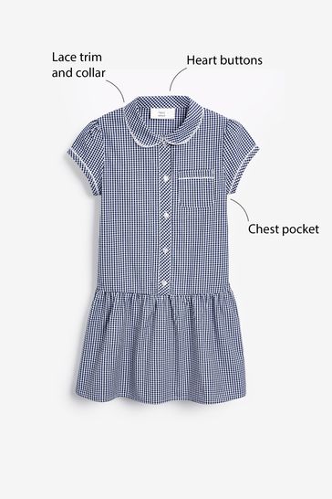 Gingham sales navy dress