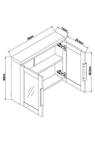 bronx mirrored wall cabinet