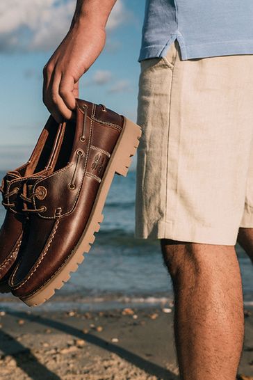 Barbour boat discount shoes brown