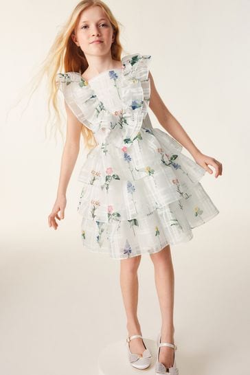 Ted baker white store dress with birds