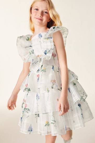 Ted baker white floral dress top