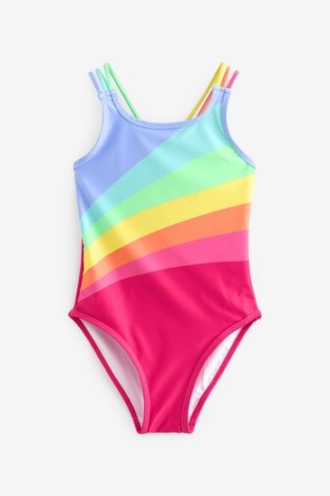 Little Bird by Jools Oliver Multi Pastel Rainbow Swimsuit